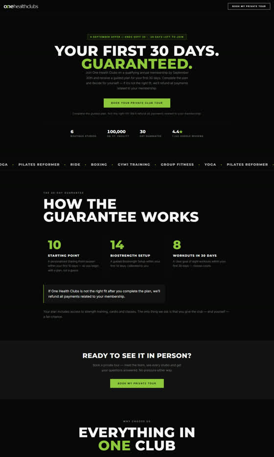 Google landing page